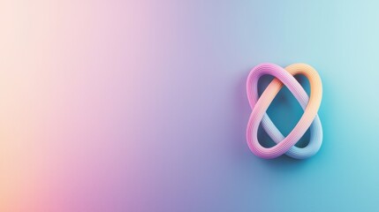 Naklejka premium Partnership Creative geometric shapes interlocking to represent synergy and mutual support