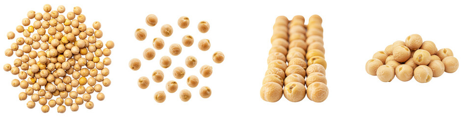 Versatile arrangements of chickpeas.