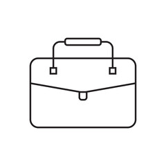 suitcase icon logo vector design