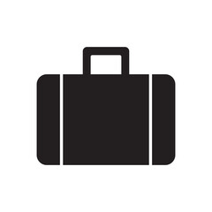 suitcase icon logo vector design
