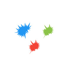 colorful paintball stains