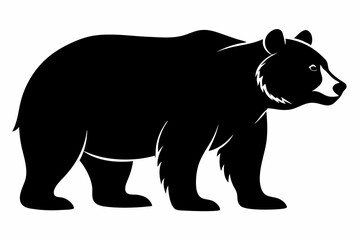 Obraz premium bear black silhouette vector