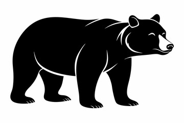 Fototapeta premium bear black silhouette vector