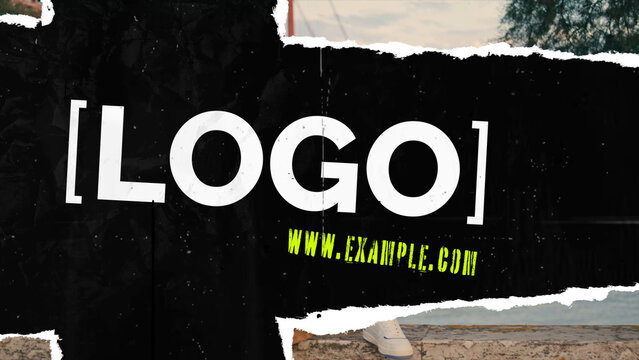 Ripped Logo Transition 09