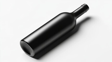 Wine Bottle Mock-Up on white background.
