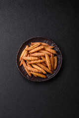 Cinnamon flavored biscuits or breadsticks