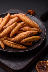 Cinnamon flavored biscuits or breadsticks