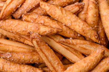 Cinnamon flavored biscuits or breadsticks