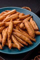 Cinnamon flavored biscuits or breadsticks