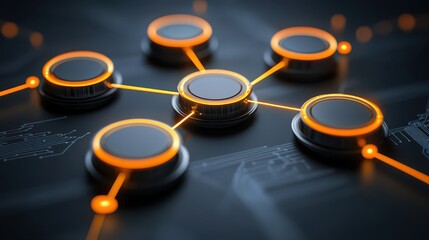 Closeup of wireless game controller with illuminated buttons and textured grips for enhanced gameplay