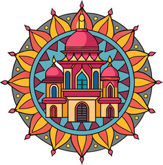 Fototapeta premium hindu-temple-mandala