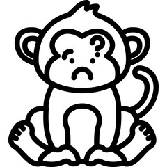 Thinking Monkey Icon
