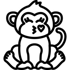 Monkey Kiss Icon