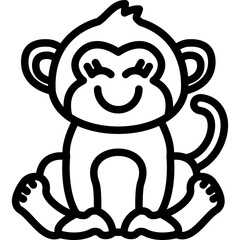 Happiness Monkey Icon