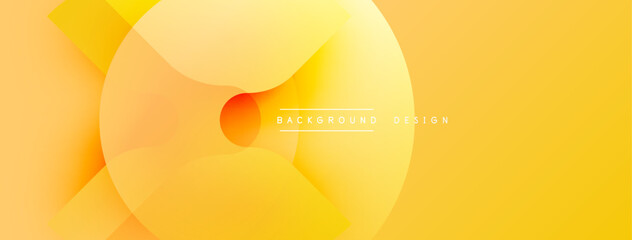 Abstract geometric shapes, warm color palette. Smooth gradients create dynamic composition. Modern design for backgrounds, presentations.