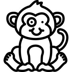 Zany Monkey Icon