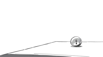 Still life of a small ball on a surface