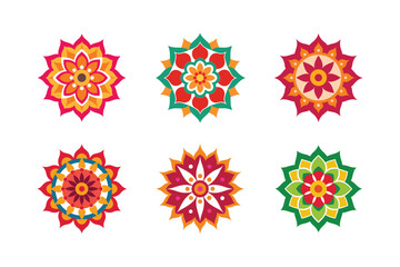 indian mandala vector line art design