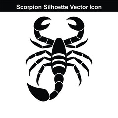 Black and white scorpion tattoo vector illustration.