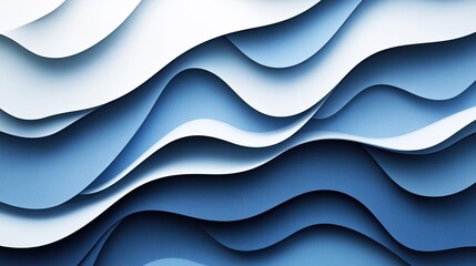 Abstract Paper Cut-Out Business Background with 3D Layered Effect 