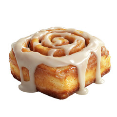 creamy cinnamon roll transparent background 