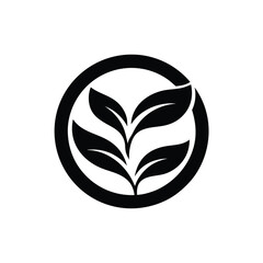 tree and sun concept logo design 