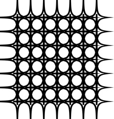 Naklejka premium Window lattice design icon in different style arched A decorative window frame