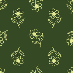 botanical floral vector seamless pattern with roses herbs and leaves big set background with flowers