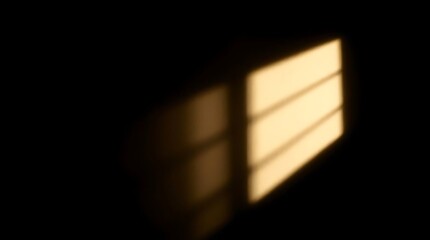 Interior window shadow on dark room floor