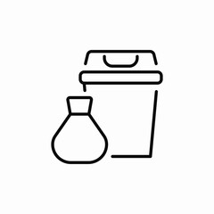 bag cans icon sign vector