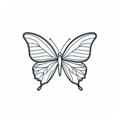 Vector butterfly icon.  