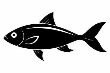 fish sihouette black vector