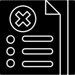 Documents Cancel Icon