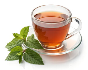 cup of tea with mint