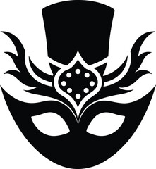 carnival mask vector illustration