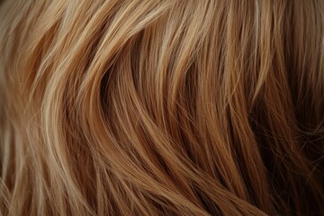 Naklejka premium Wavy blonde hair texture with soft natural highlights