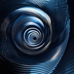 Obraz premium Intricate Spiral Vortex Captures the Cyclic Harmony and Boundless Energy of Creation