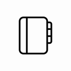 category agenda icon sign vector