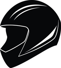 black helmet isolated on white