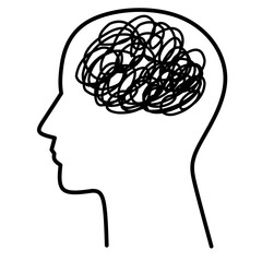 Overthinking Illustration, Confused