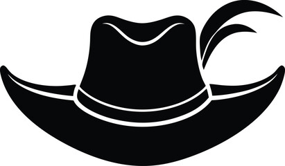black cowboy hat