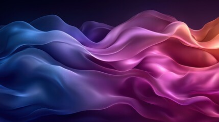 Fototapeta premium Abstract Colorful Waves: A Symphony of Hues