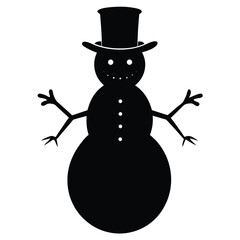snowman with broom