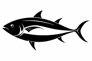 trout sihouette black vector