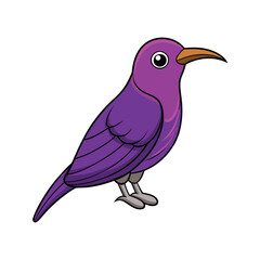 Obraz premium Vibrant Amethyst Sunbird Artwork