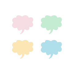 SPEECH BUBBLE COLORFUL DESIGN ELEMENTS COLLECTION VECTOR