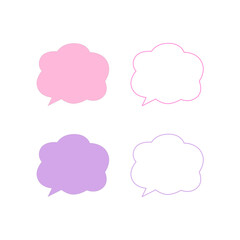 SPEECH BUBBLE COLORFUL DESIGN ELEMENTS COLLECTION VECTOR
