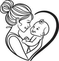 Happy Mother`s Day Illustration