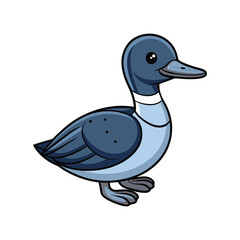  Realistic Arctic Loon Bird Illustration
