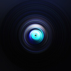 Colorful radial motion effect. Abstract rounded background. Color curves and sphere. Multi color gradient rings and circles wallpaper. Colored texture backdrop and banner.